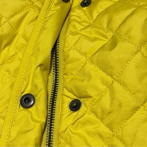 Talbots Yellow Quilted Vest- Fleece Lined Size S - Picture 12 of 12